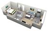 Birch Hills Floor Plan Birch Hills Floor Plan 392 Sq.Ft. at Country Village Apartments, Jurupa Valley, CA, 91752